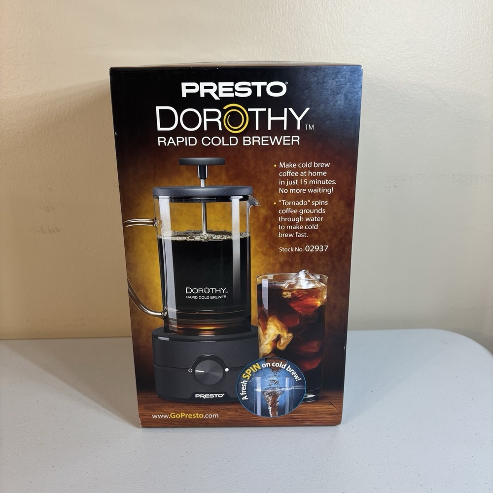 Presto Dorothy Rapid Cold Brewer Brand New in Box Ready for Summer Iced Coffee!